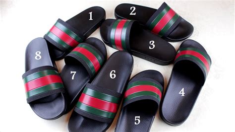 fake vs real gucci flip flops|how to authenticate gucci shoes.